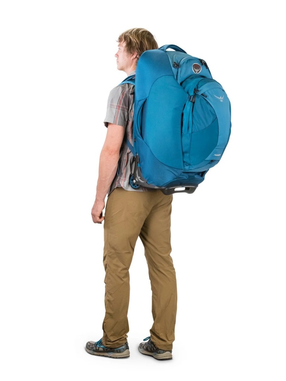 OSPREY Dual-Tone Blue Rolling Travel Bag